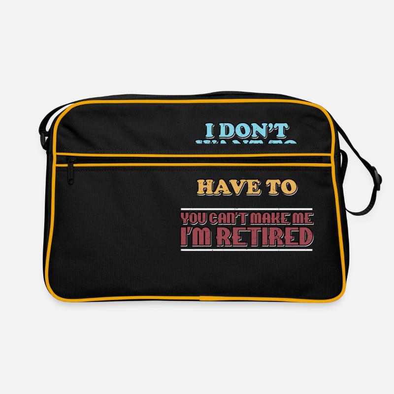 Ich bin im Ruhestand Retro Tasche