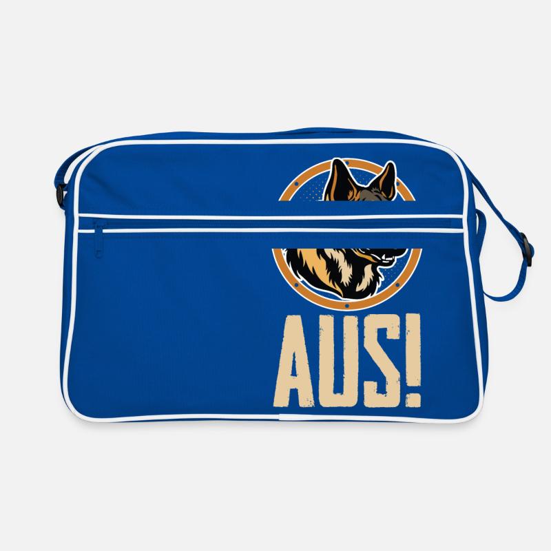 German Shepherd Guard Dog Out Retro Bag