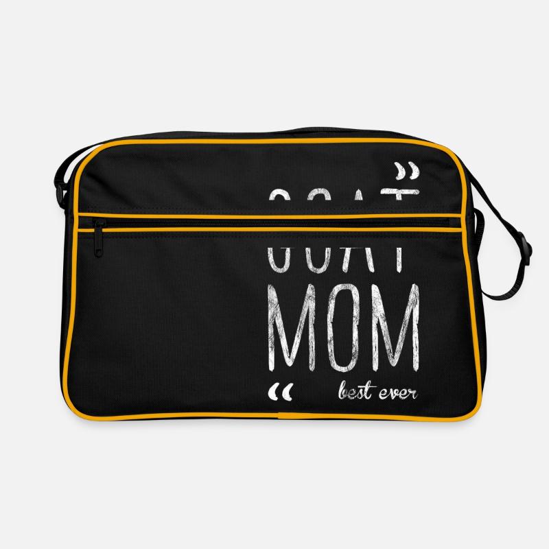 Ziegen Mutter Ziege Ziegenhirte Geschenk Goat Retro Tasche