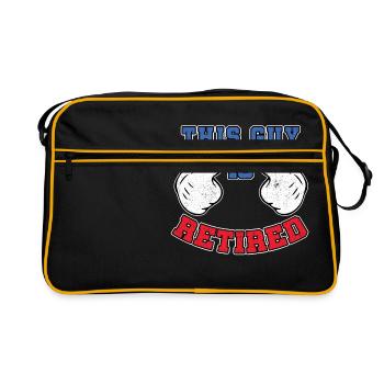This Guy Is Retired - Retro Bag - black/gold - Front