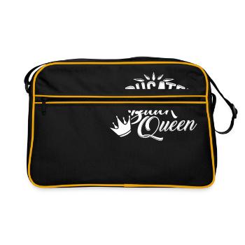 Chemise de fierté noire américaine éduquée de reine noire - Sac Retro - noir/or - Devant