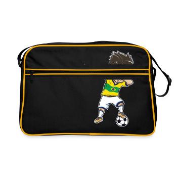 Football World Cup Brasil Gift Dab - Retro Bag - black/gold - Front