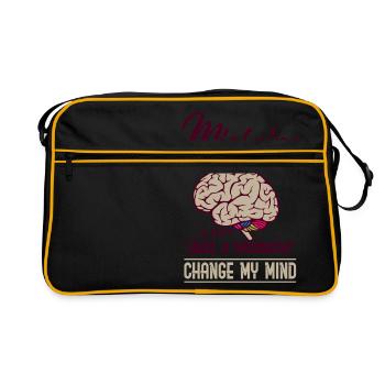 Headache migraine illness gift brain - Retro Bag - black/gold - Front