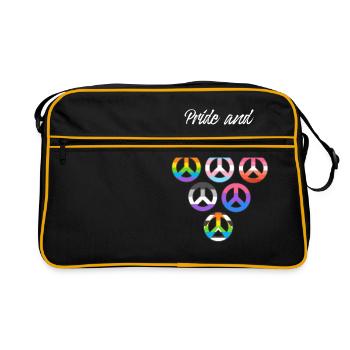 Pride and tolerance lgbt - Retro Bag - black/gold - Front
