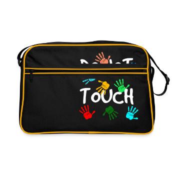 Do not touch - Retro Bag - black/gold - Front