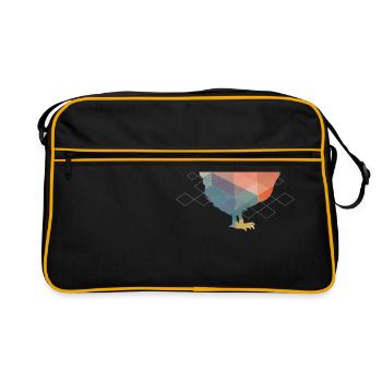 Poulet Polygon - Sac Retro - noir/or - Devant