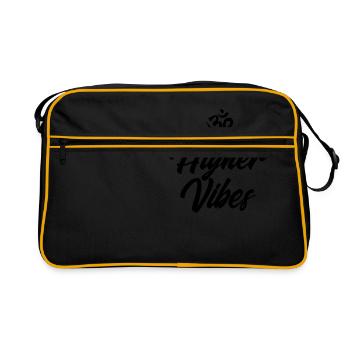 Chemise de yoga de Vibes supérieurs T-shirt de yoga OM Meditation - Sac Retro - noir/or - Devant
