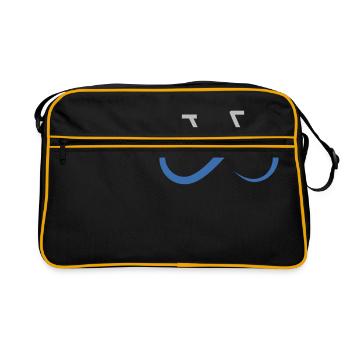 Rennrad Fahrrad Infinity Bike Fahrradfahren - Retro Tasche - Schwarz/Gold - Vorne