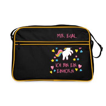 Je m'en fous - Sac Retro - noir/or - Devant