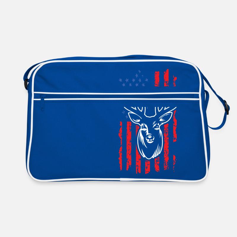 Hirsch jagen Retro Tasche