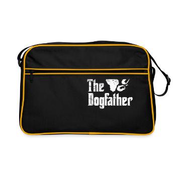Cadeau de fête des pères - chemise de parodie du chien - Sac Retro - noir/or - Devant