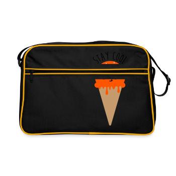 STAY COOL - Summer Cream - Retro Bag - black/gold - Front