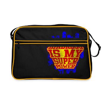 La bonté est ma superpuissance répandre la paix - Sac Retro - noir/or - Devant
