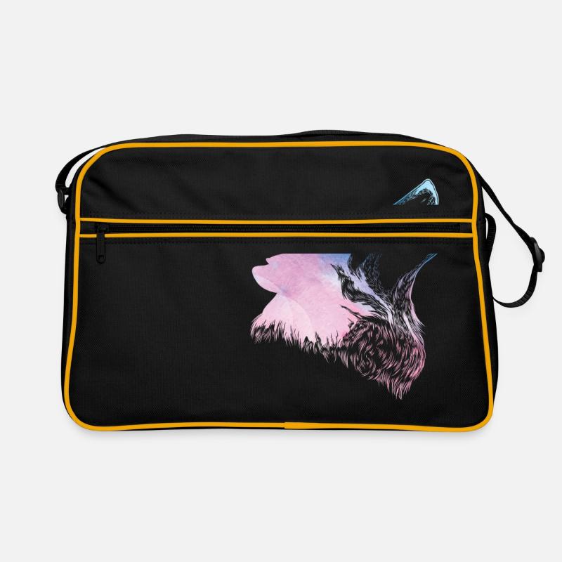 Husky - Sac Retro - noir/or