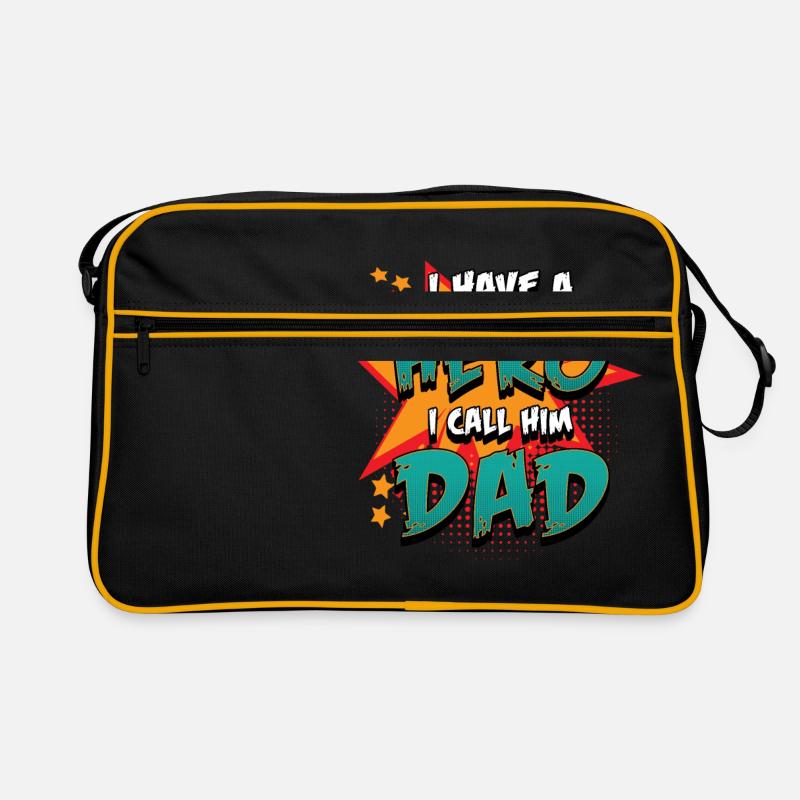 Cool Hero & Dad Design - Perfect as a gift Retro Bag
