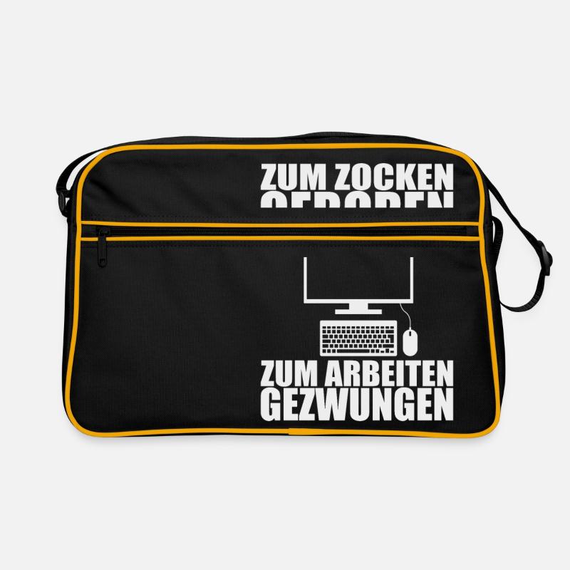 Born to gamble and to work .. - Gift Retro Bag