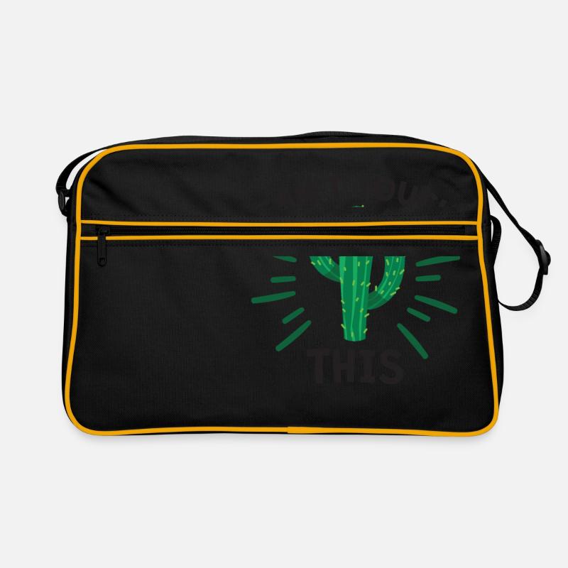 cute (cactus graphic) Can't Touch This Tshirt Retro Bag