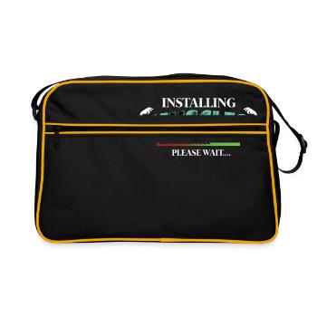 Fitness Gym Workout Pumps Weightlifting Training - Retro Bag - black/gold - Front