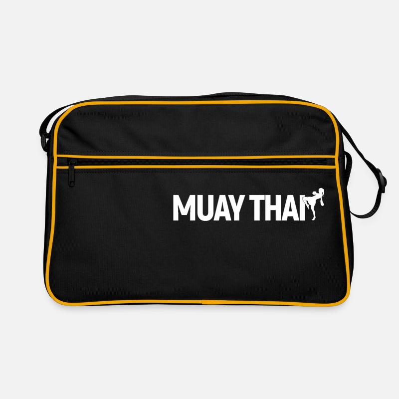 Muay Thai - Sac Retro - noir/or