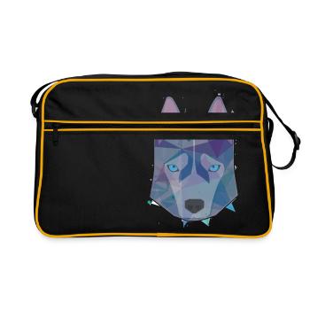 Animal de loup - Sac Retro - noir/or - Devant
