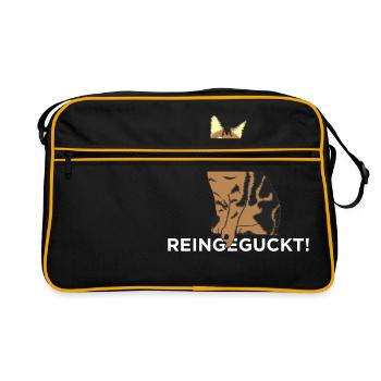 Reingeckt - Cat - Retro Bag - black/gold - Front