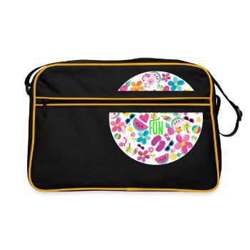 Summer Fun - Sac Retro - noir/or - Devant
