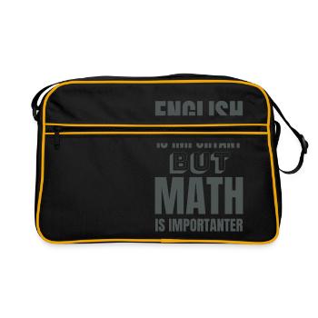 Math teacher mathematician math student gift idea - Retro Bag - black/gold - Front