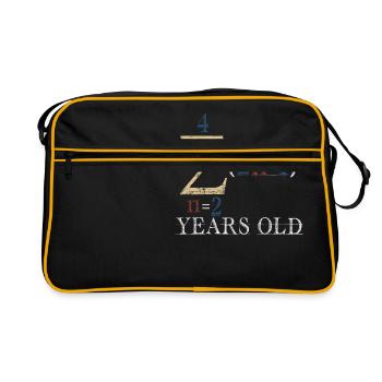 15. Geburtstag 15 Jahre alt Junge Mädchen - Retro Tasche - Schwarz/Gold - Vorne