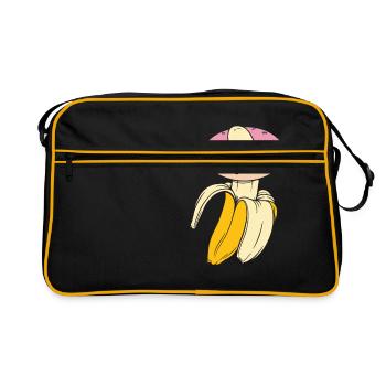 Banana Gift Food Porn Donut Shirt - Sac Retro - noir/or - Devant