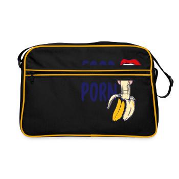 Alimentaire de cadeau de banane - Sac Retro - noir/or - Devant