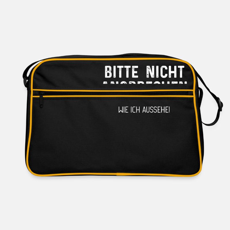 Bitte nicht ansprechen Retro Tasche