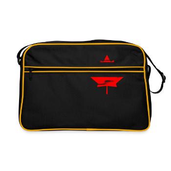 Fierté canadienne de symbole national de feuille d’érable du Canada - Sac Retro - noir/or - Devant