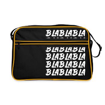 Bla Bla Bla Bla Bla Les discussions stupides Labern - Sac Retro - noir/or - Devant