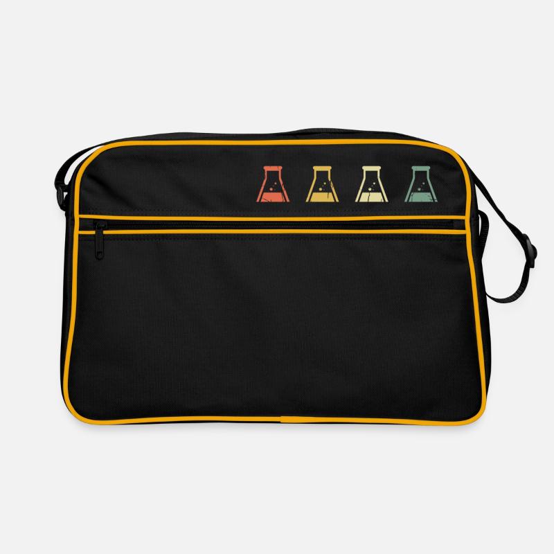 Distressed Science - Vintage Design - Retro Tasche - Schwarz/Gold