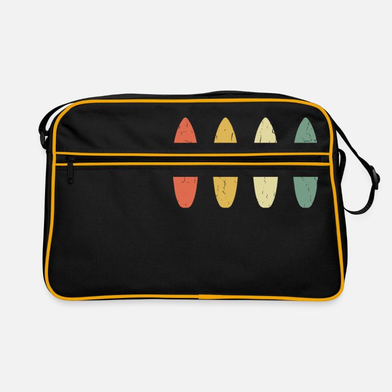Distressed Surfboard - Vintage Design Retro Tasche
