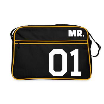 MR. PARFAIT & MME. Chemise de couple PARFAIT - Sac Retro - noir/or - Devant