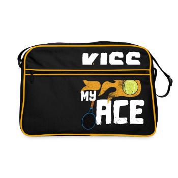 Tennis born to serve Serve Ass Racket - Retro Bag - black/gold - Front