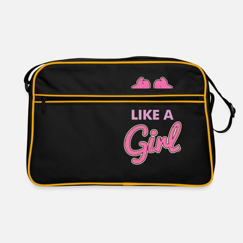 Kämpfen wie ein Mädchen Retro Tasche