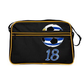 Uruguay Football 18 Game Idée Cadeau - Sac Retro - noir/or - Devant