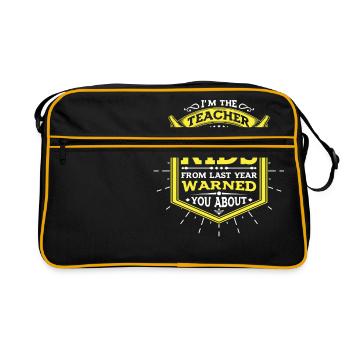 Teacher’s Warning - Sac Retro - noir/or - Devant
