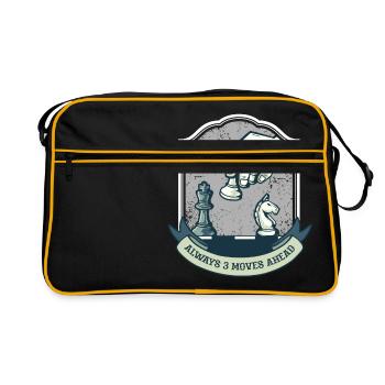 Toujours trois coups devant - Chess Sport Gift - Sac Retro - noir/or - Devant