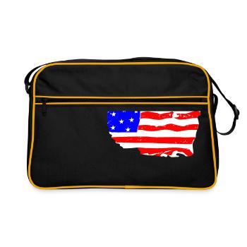 USA - Sac Retro - noir/or - Devant