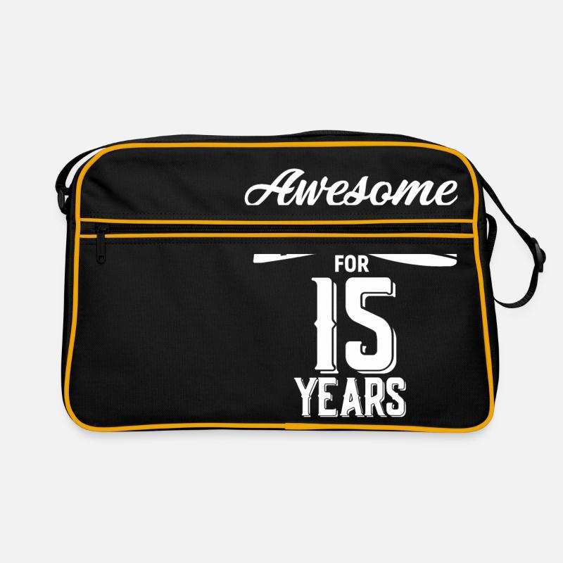15. Hochzeitstag Retro Tasche