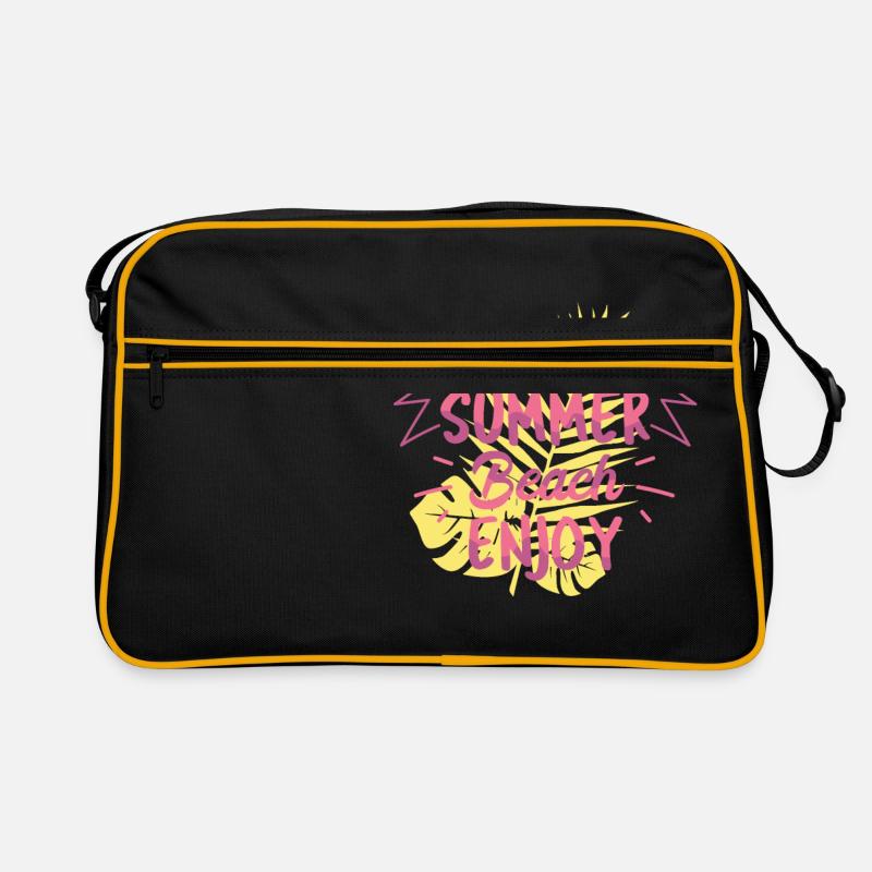 Willkommen Sommer Strand Retro Tasche