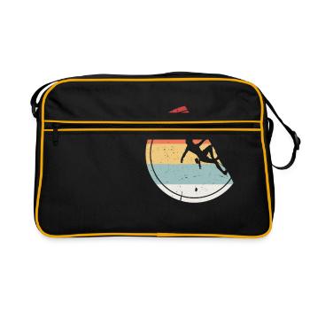 Escalade - Cadeau Vintage bloc rétro - Sac Retro - noir/or - Devant