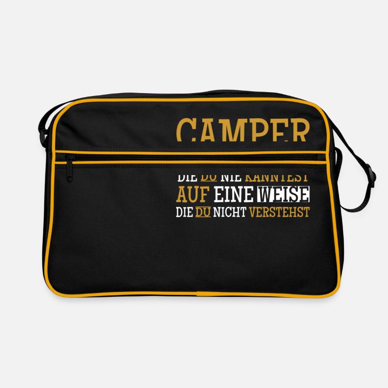 Camper We Solve Problems Camper Caravan Tent Retro Bag