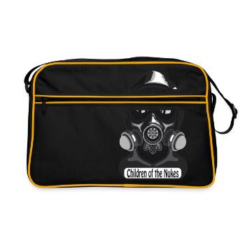 Gasmask - Retro Bag - black/gold - Front