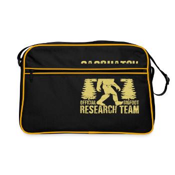 Bigfoot research team - Retro Bag - black/gold - Front