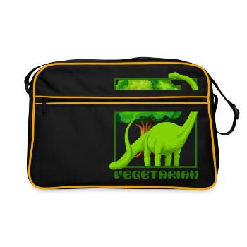 Dinosaure Brachiosaure - Sac Retro - noir/or - Devant