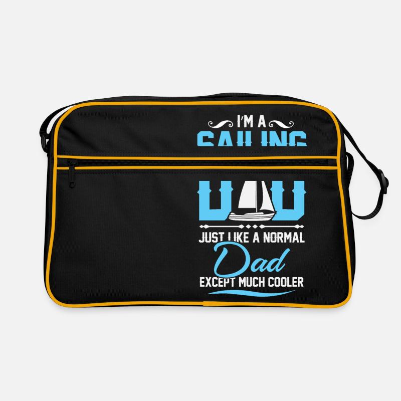 Sailing dad - Retro Bag - black/gold